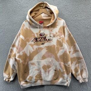 Vintage San Francisco 49ers Sweatshirt Mens XL Hoodie Reebok Tie Dye